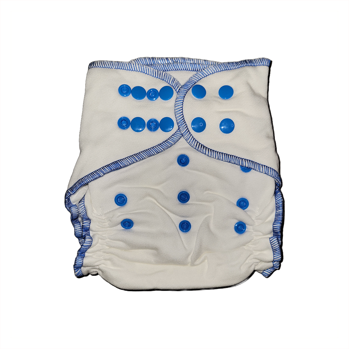 Bamboo Cotton midsize™ fitted diaper - Lapis Lazuli