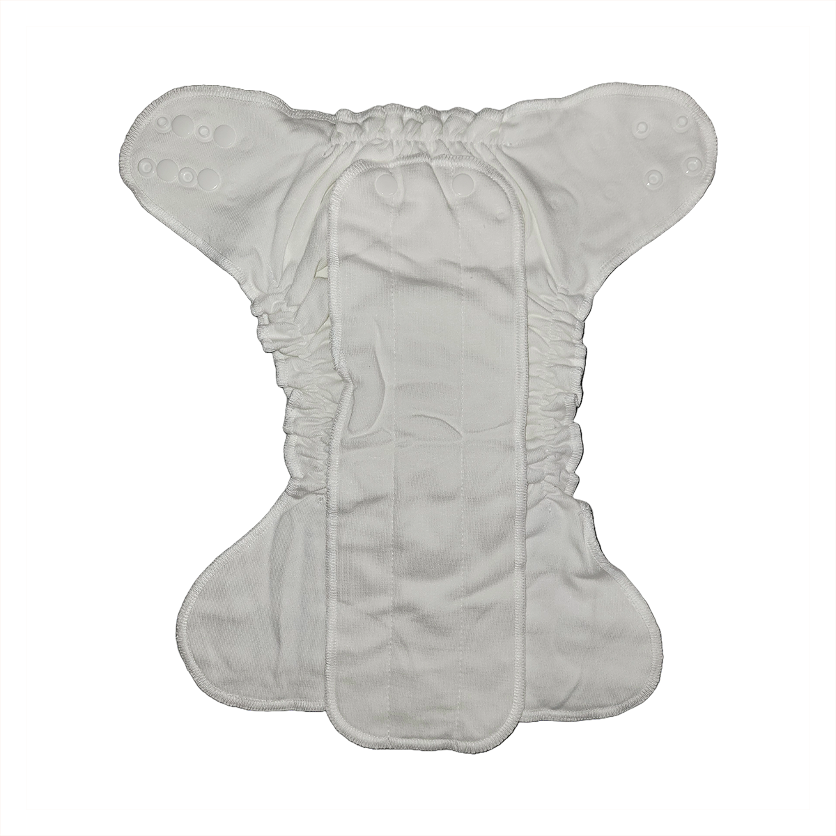 Bamboo Cotton midsize™ fitted diaper - Calcite