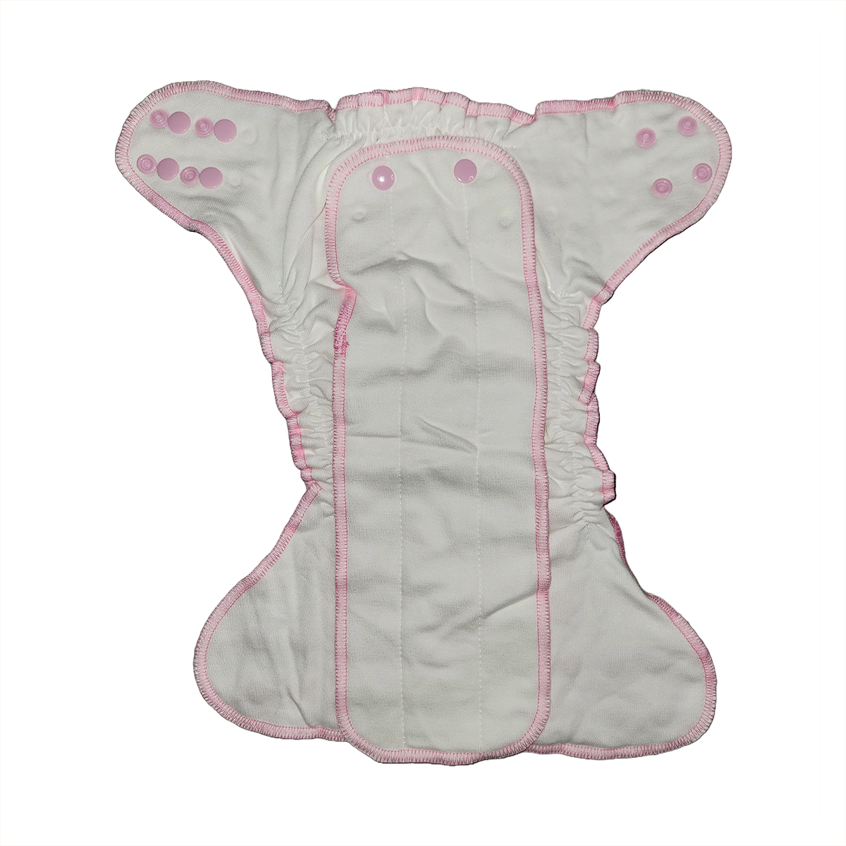 Bamboo Cotton midsize™ fitted diaper - Rose Quartz