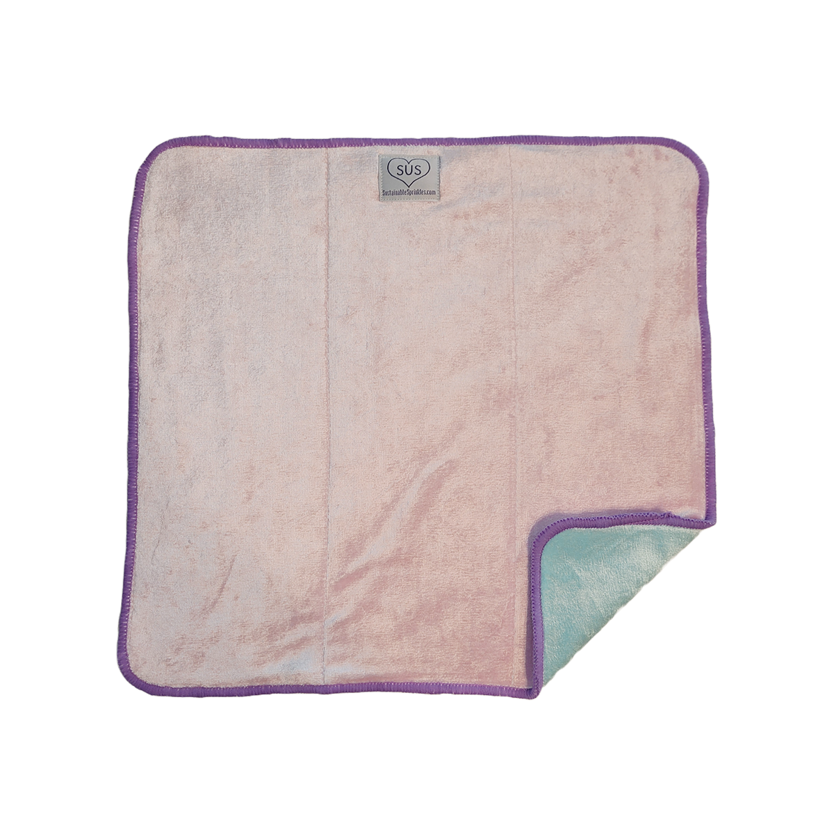 Bamboo Velour / Bamboo Cotton TriFold  Cotton Candy