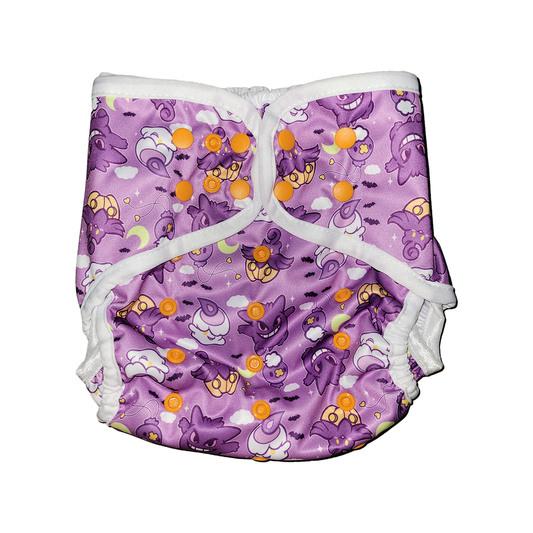 XL Diaper Cover - Ghost Type