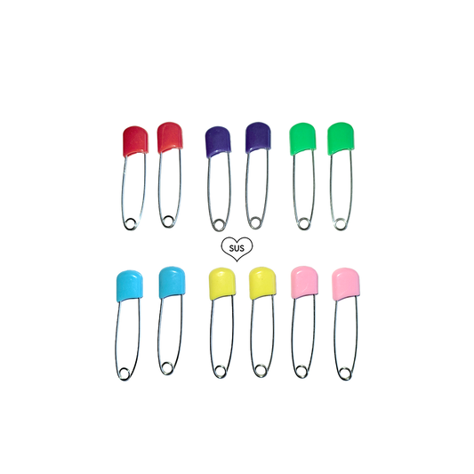 Colorful Diaper Safety Pins (set of 12)