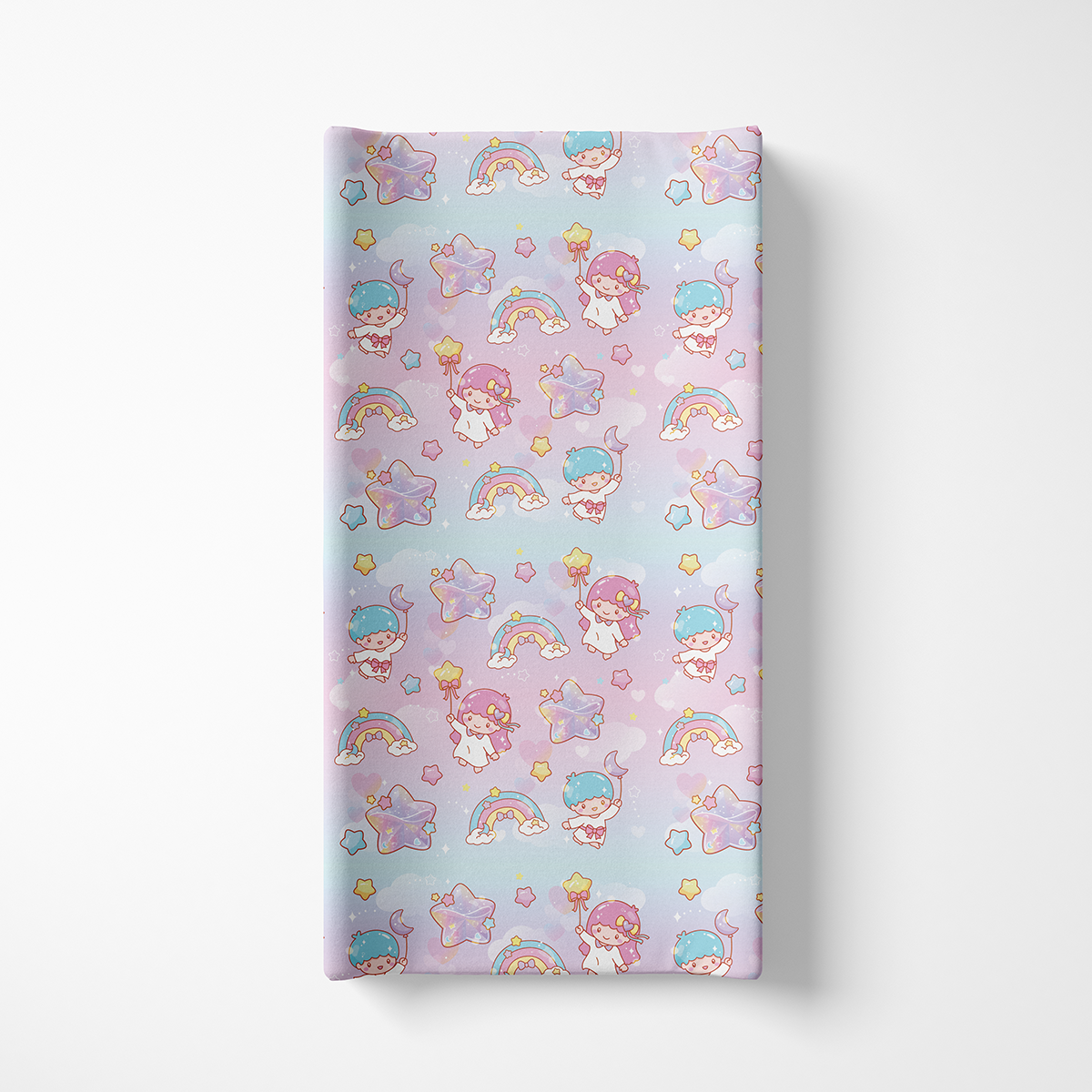 Changing Pad Cover - Rainbow Twins
