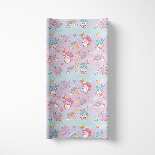 Rainbow Twins - Changing Pad Cover